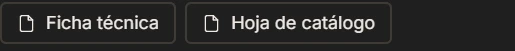Botones Ficha técnica y Hoja de catálogo en la ficha de MATERIA